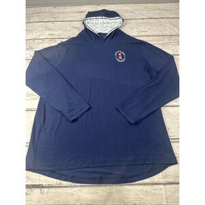 Graham Luxe Hoodie Mens XL Blue Lightweight Golf 124th US Open Pinehurst Golf